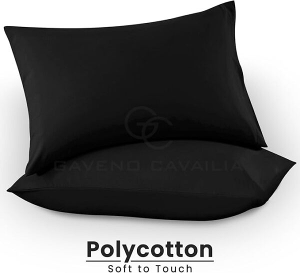 Black Plain Deluxe Pillow Cases