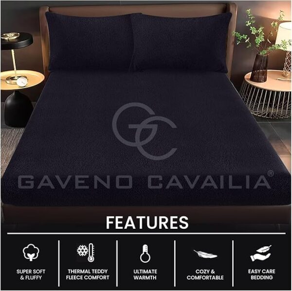 Black Teddy Collection Fitted Sheet - Image 4