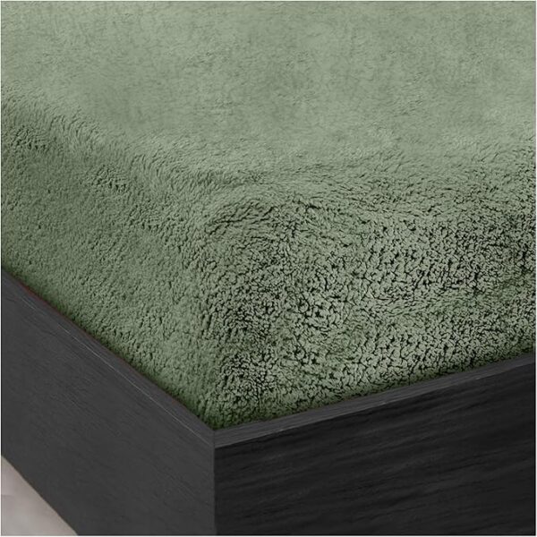 Green Teddy Collection Fitted Sheet