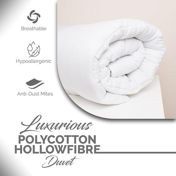 4.5 Tog Polly Cotton Duvet - Image 3