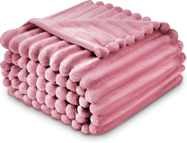 PINK OSUM RIBBED THROW - Image 2